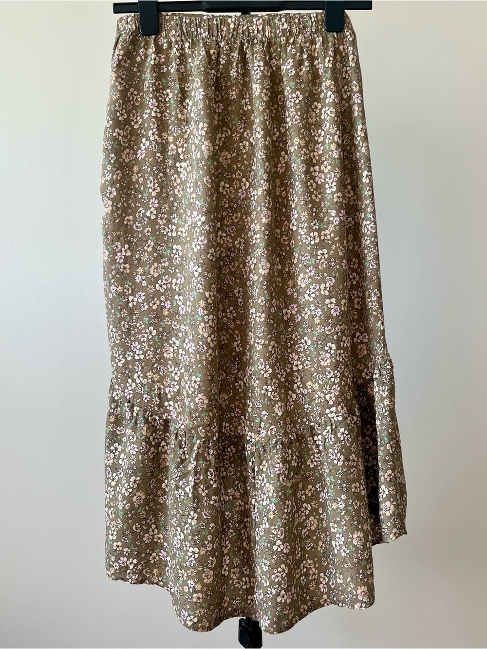 Ardene Boho Floral Ruffle High-Low Fairycore Ruffle Midi Skirt Medium - Picture 4 of 13